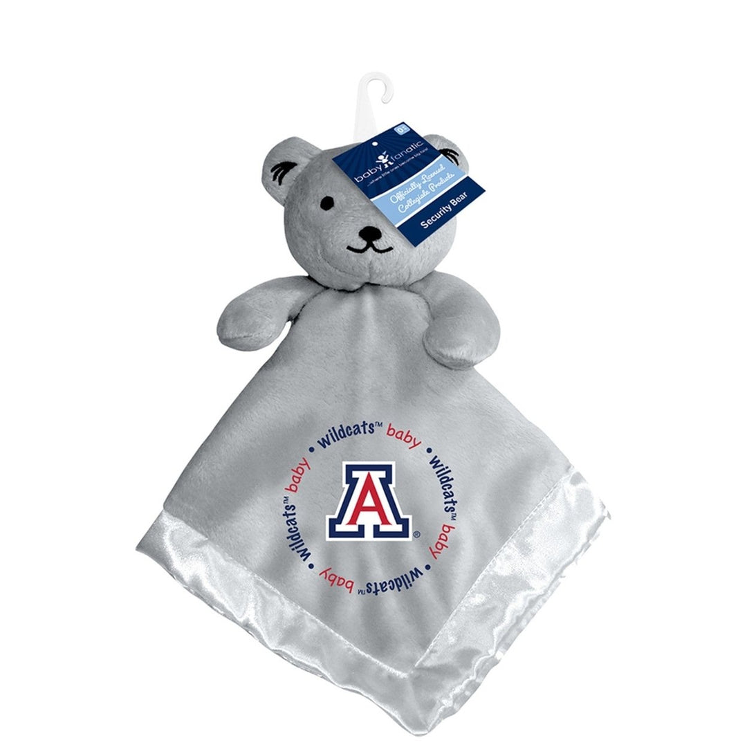 Arizona Wildcats Security Bear Gray Plush 14x14 Soft Satin Lined Baby Fanatics Image 2