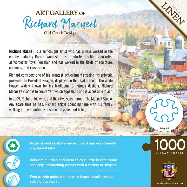 Art Gallery - Old Creek Bridge 1000 Piece Puzzle Image 3
