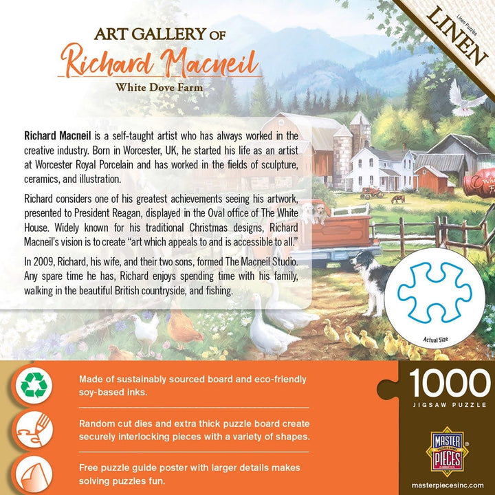 Art Gallery - White Dove Farm 1000 Piece Puzzle Image 3
