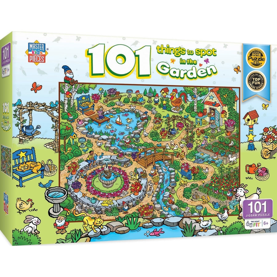 101 Things to Spot in the Garden - 101 Piece Jigsaw Puzzle Image 1