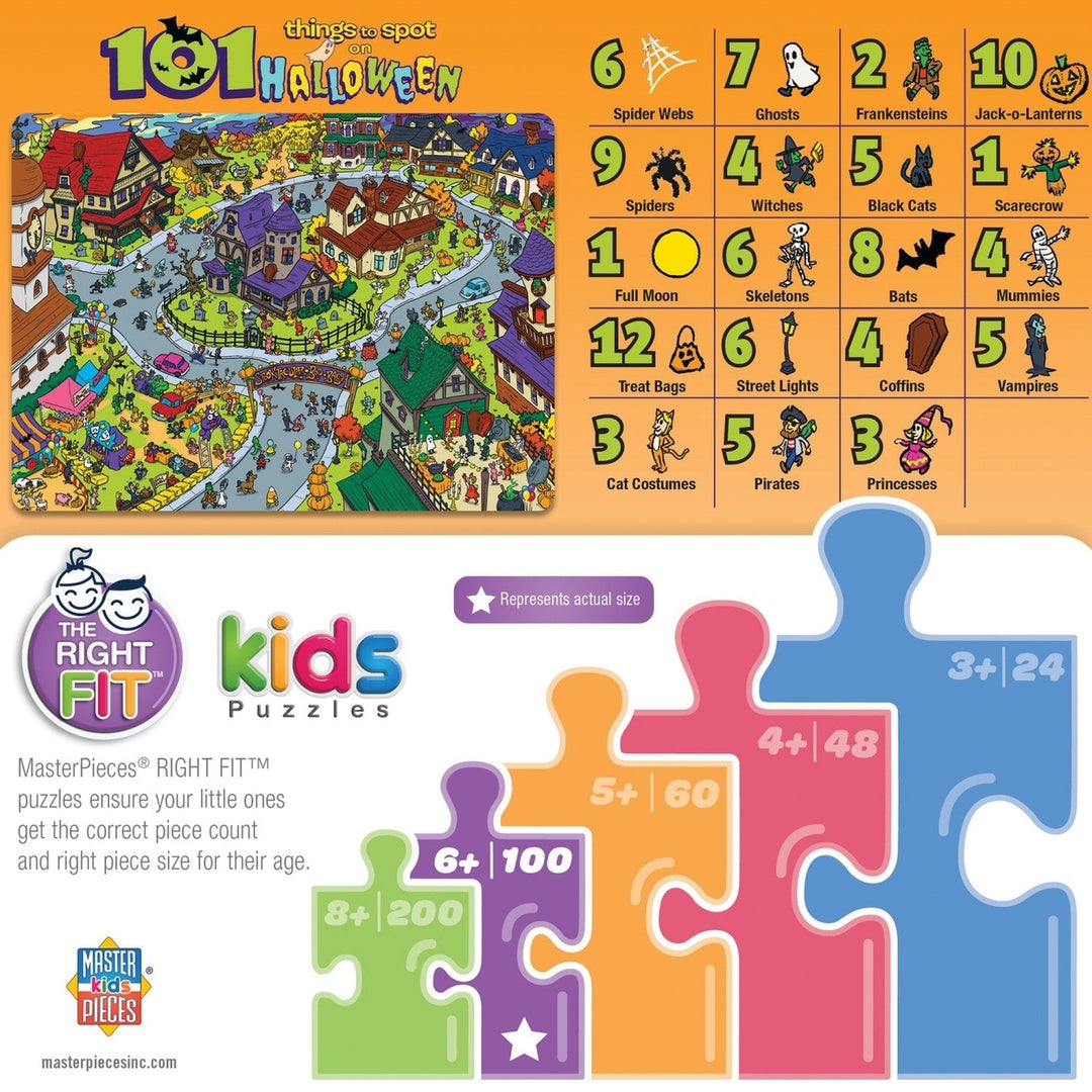 101 Things to Spot on Halloween - 101 Piece Jigsaw Puzzle Image 3