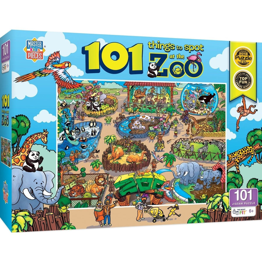 101 Things to Spot at the Zoo - 101 Piece Jigsaw Puzzle Image 1