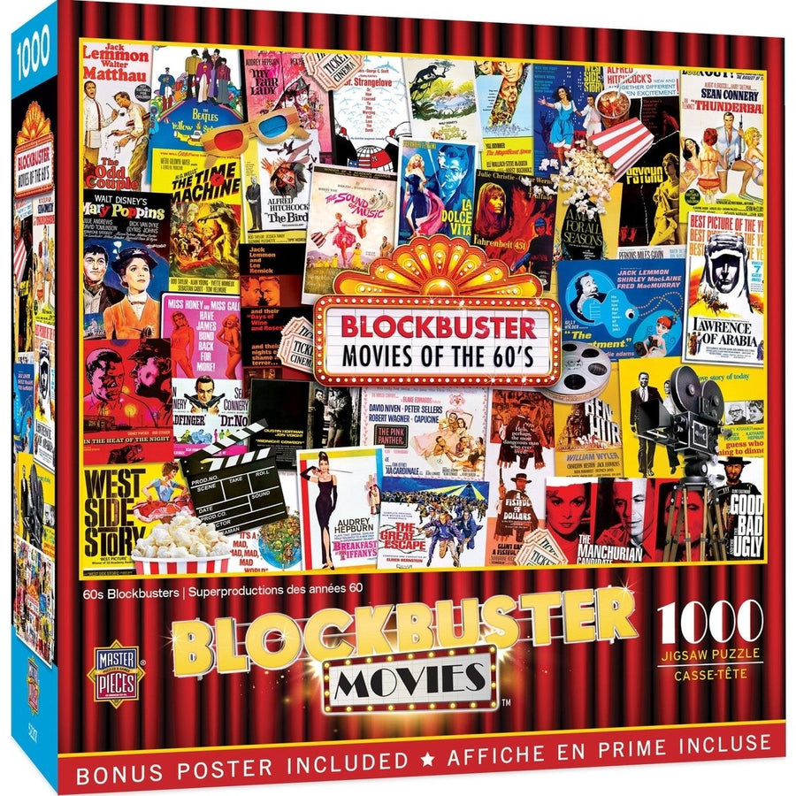60s Blockbusters 1000 Piece Jigsaw Puzzle Image 1