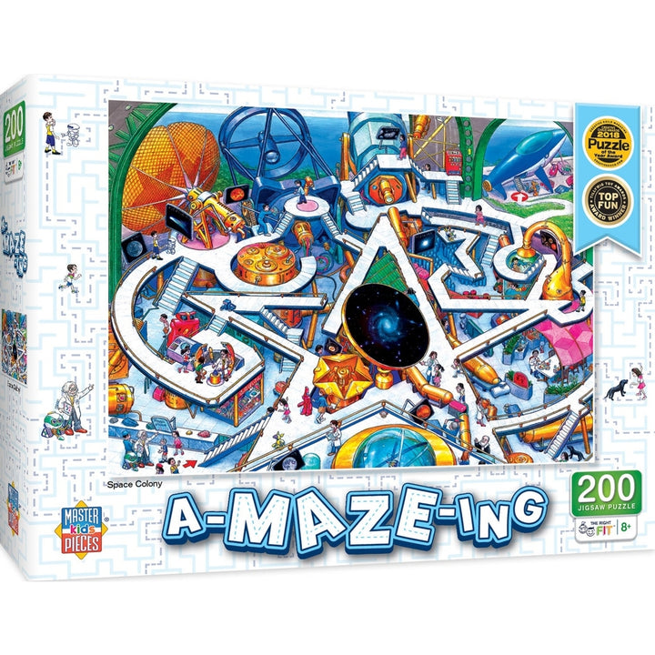 A-Maze-ing - Space Colony 200 Piece Jigsaw Puzzle Image 1
