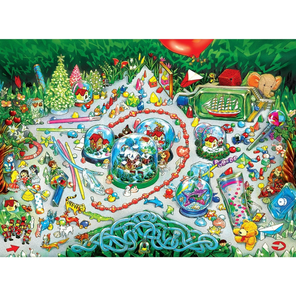 A-Maze-ing - Snow Globe Wonderland 200 Piece Jigsaw Puzzle Image 2