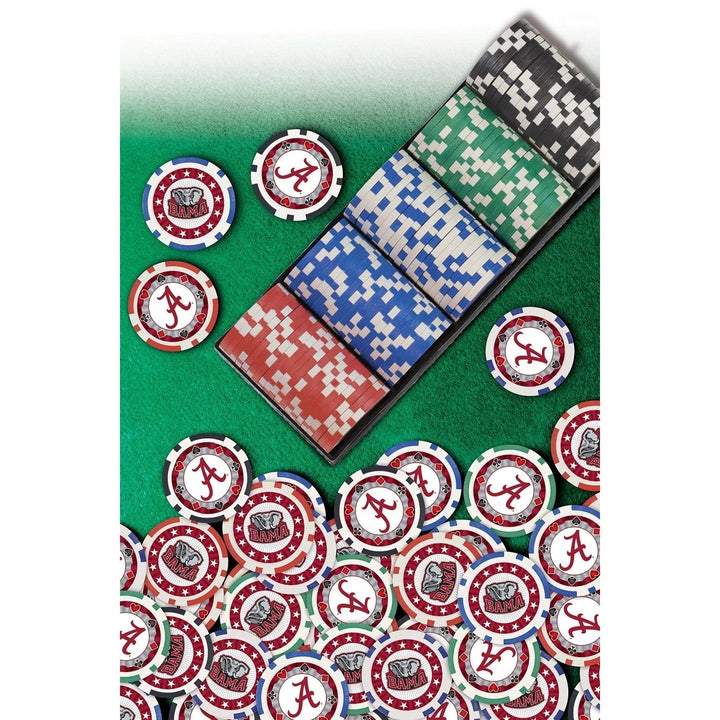 Alabama Crimson Tide 100 Piece Poker Chips Image 4