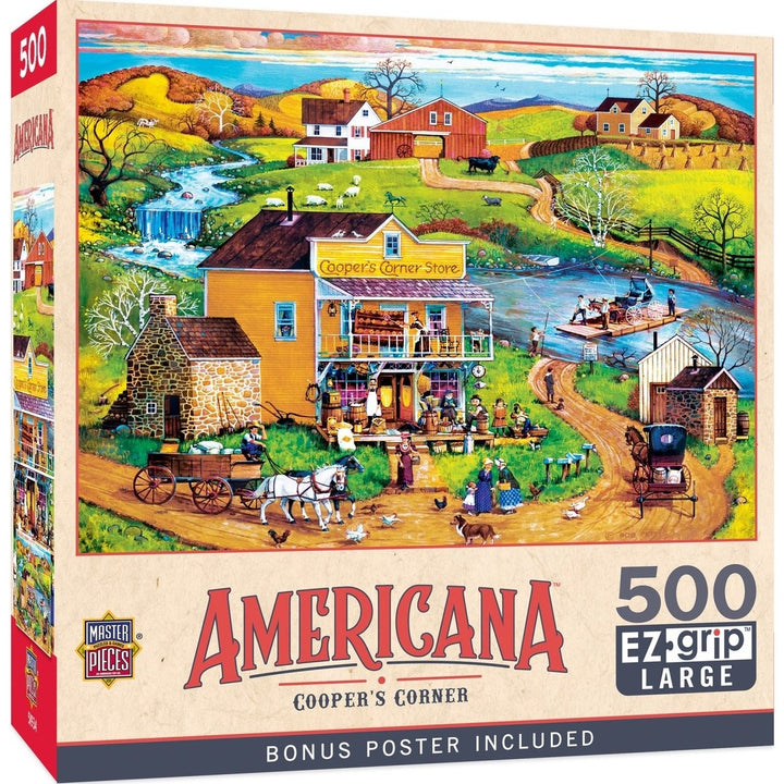 Americana - Cooper's Corner 500 Piece EZ Grip Puzzle Image 1