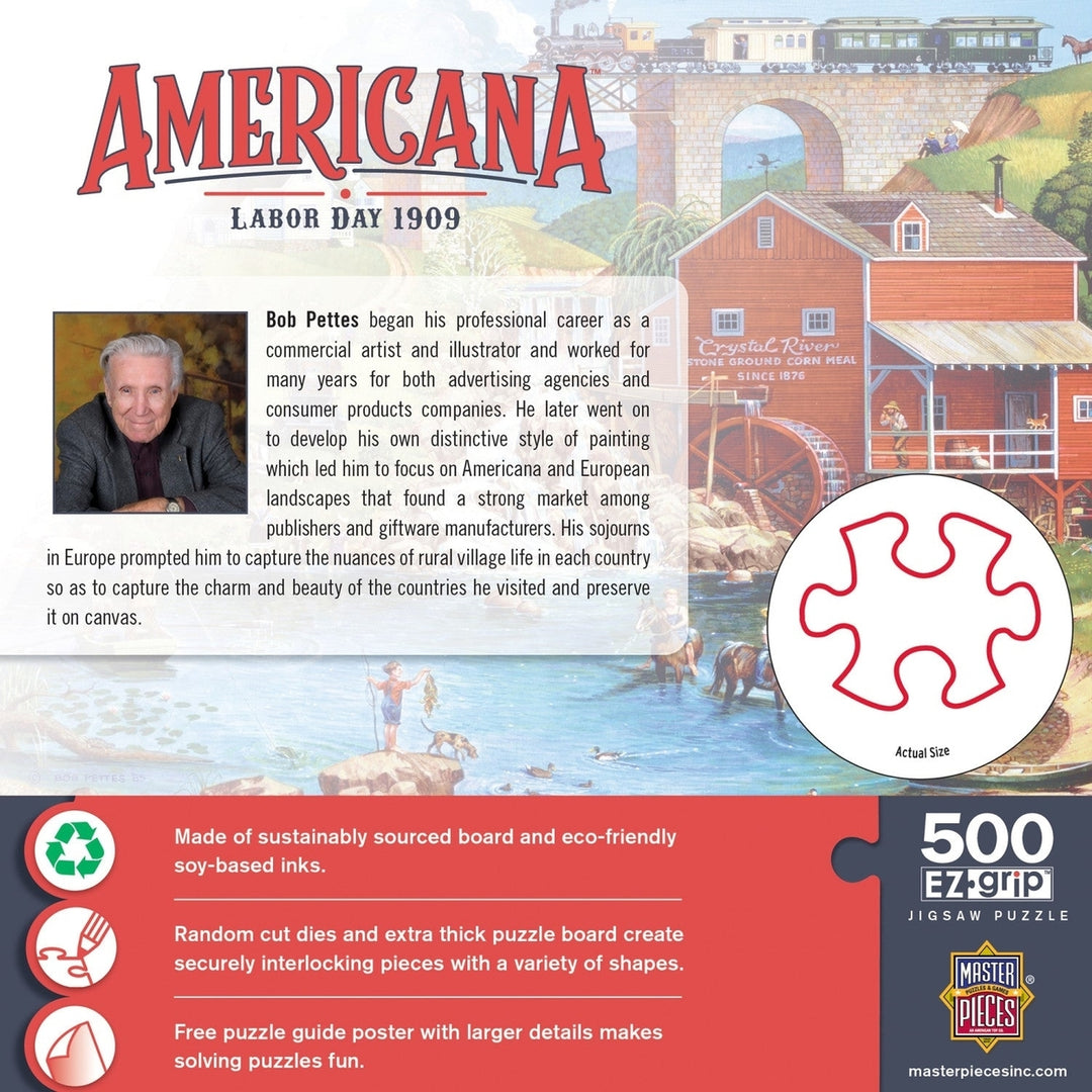 Americana - Labor Day 1909 500 Piece EZ Grip Jigsaw Puzzle Image 3