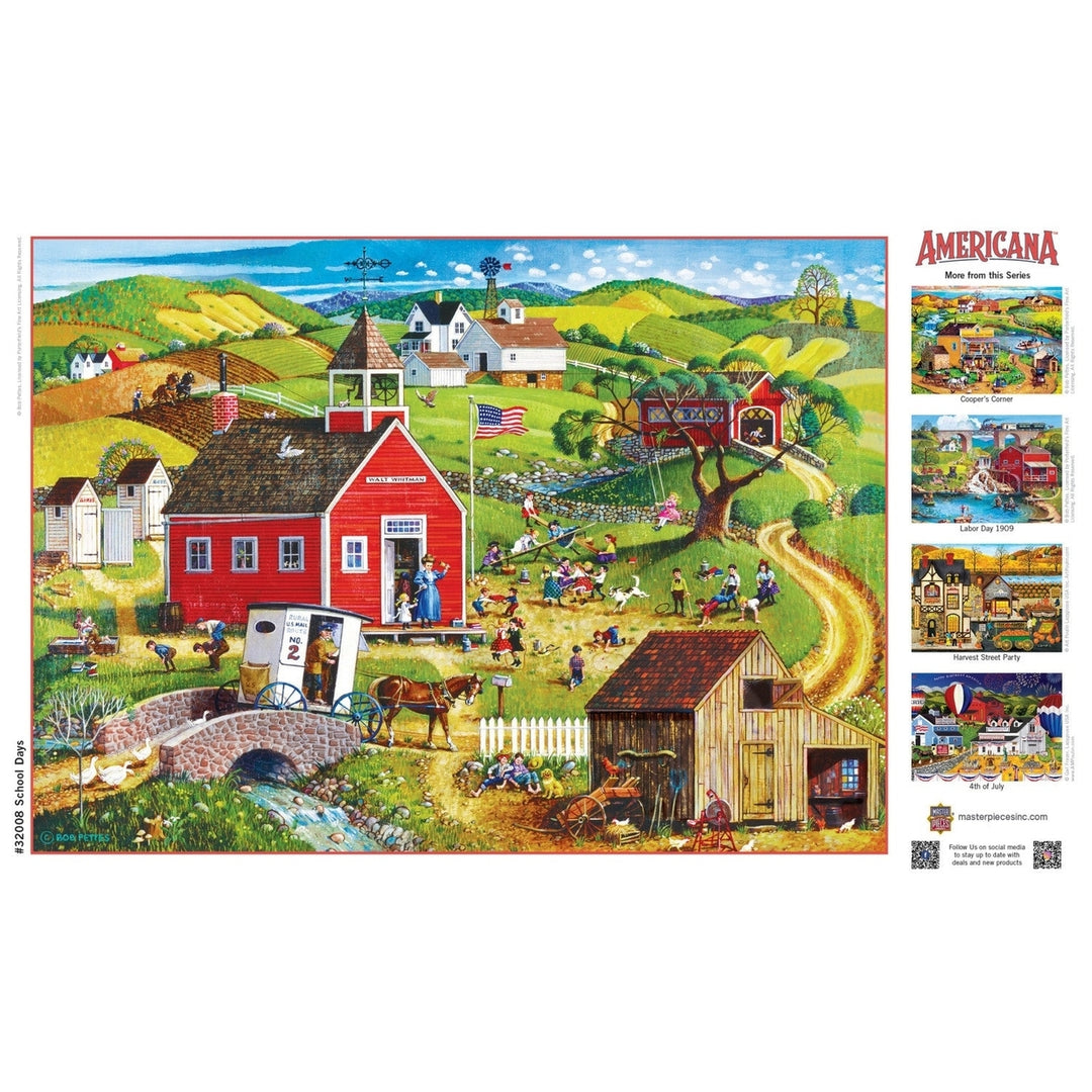 Americana - School Days 500 Piece EZ Grip Jigsaw Puzzle Image 4