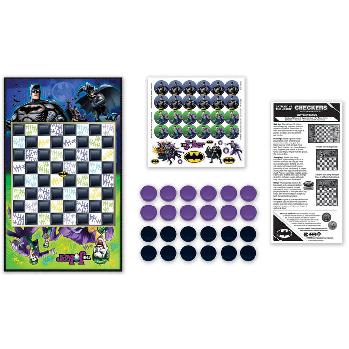 Batman vs The Joker Checkers Board Game Image 2