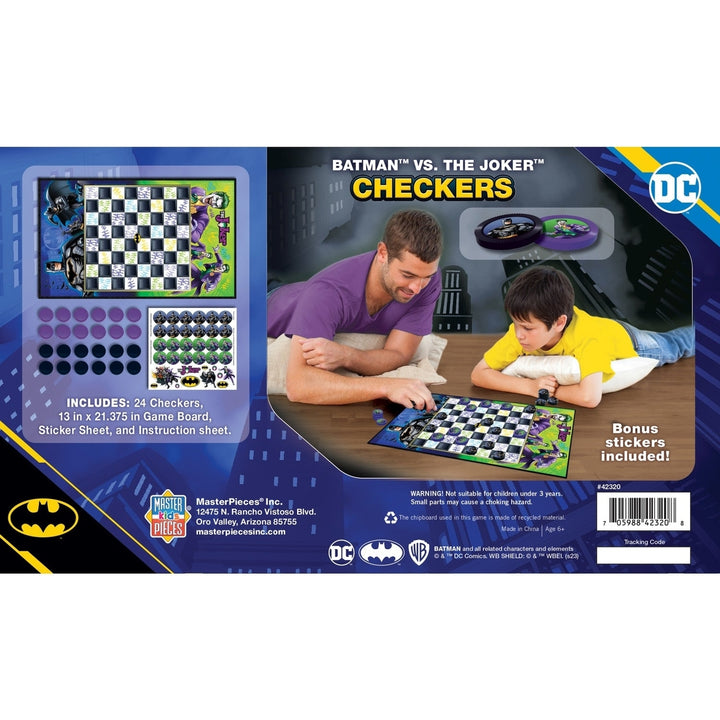 Batman vs The Joker Checkers Board Game Image 3
