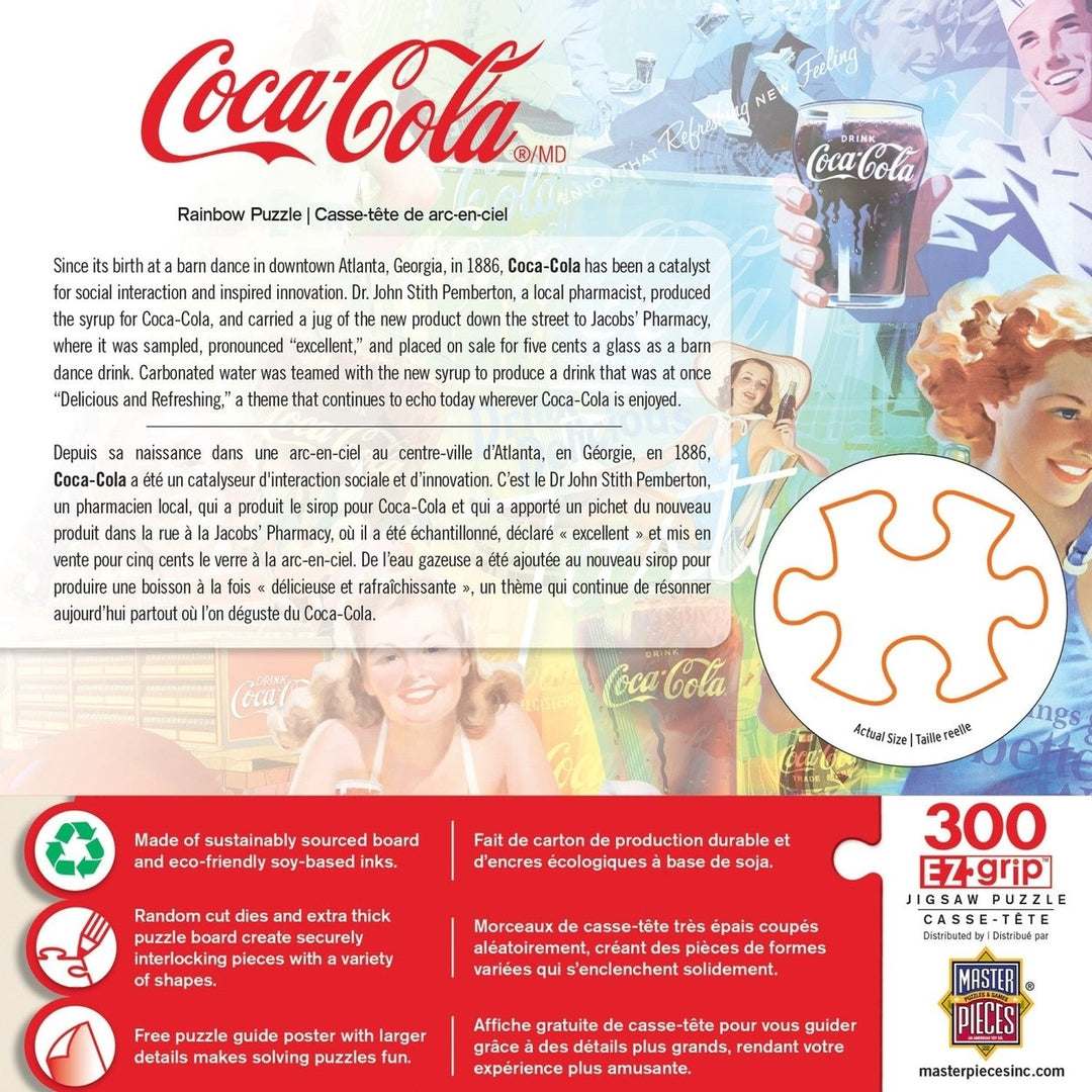 Coca-Cola - Rainbow 300 Piece EZ Grip Jigsaw Puzzle Image 3