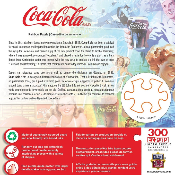 Coca-Cola - Rainbow 300 Piece EZ Grip Jigsaw Puzzle Image 3