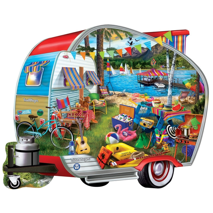 Contours - Happy Campers 1000 Piece Shaped Puzzle Image 2