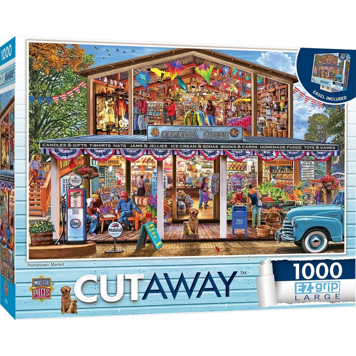 Cutaway - Hometown Market 1000 Piece EZ Grip Jigsaw Puzzle Image 1