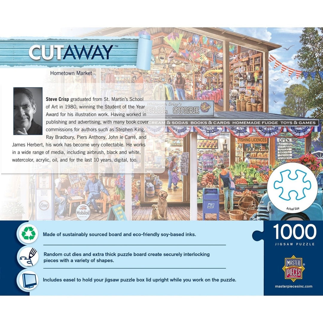 Cutaway - Hometown Market 1000 Piece EZ Grip Jigsaw Puzzle Image 3