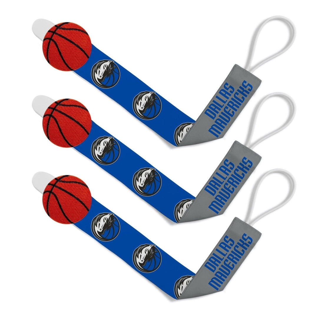 Dallas Mavericks - Pacifier Clip 3-Pack Image 1