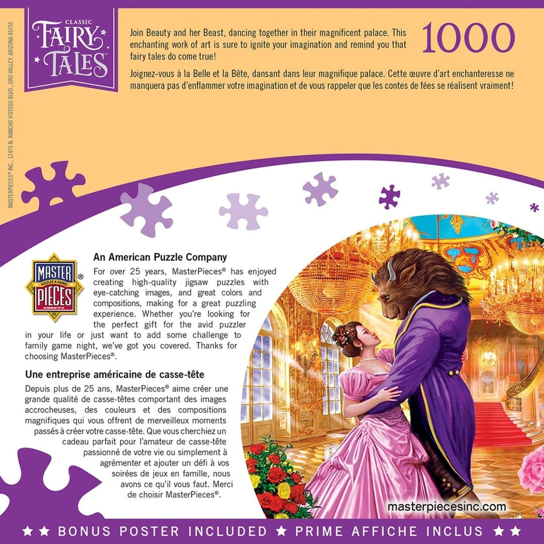 Classic Fairy Tales - Beauty and the Beast 1000 Piece Jigsaw Puzzle Image 3