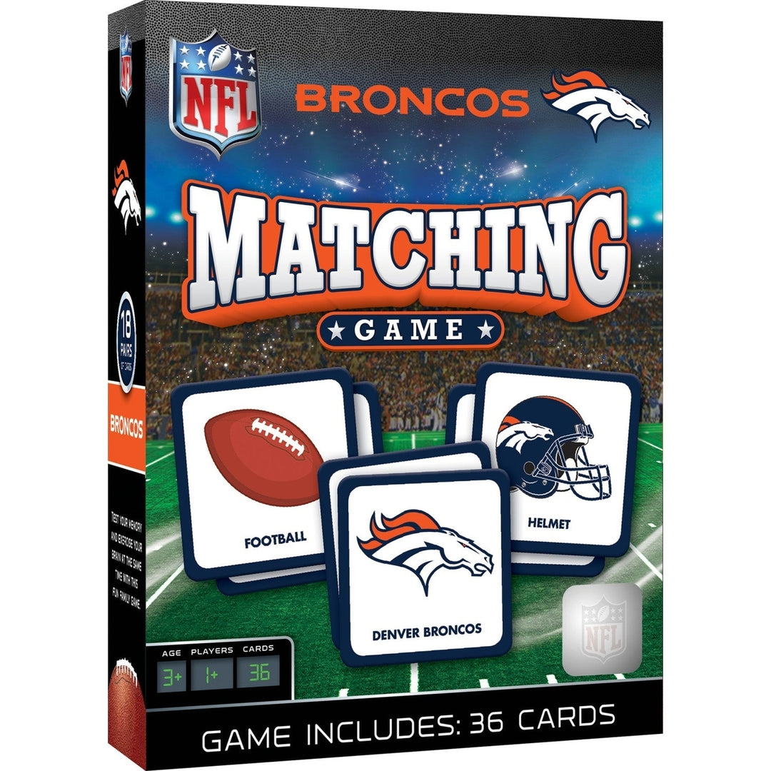 Denver Broncos Matching Game Image 1