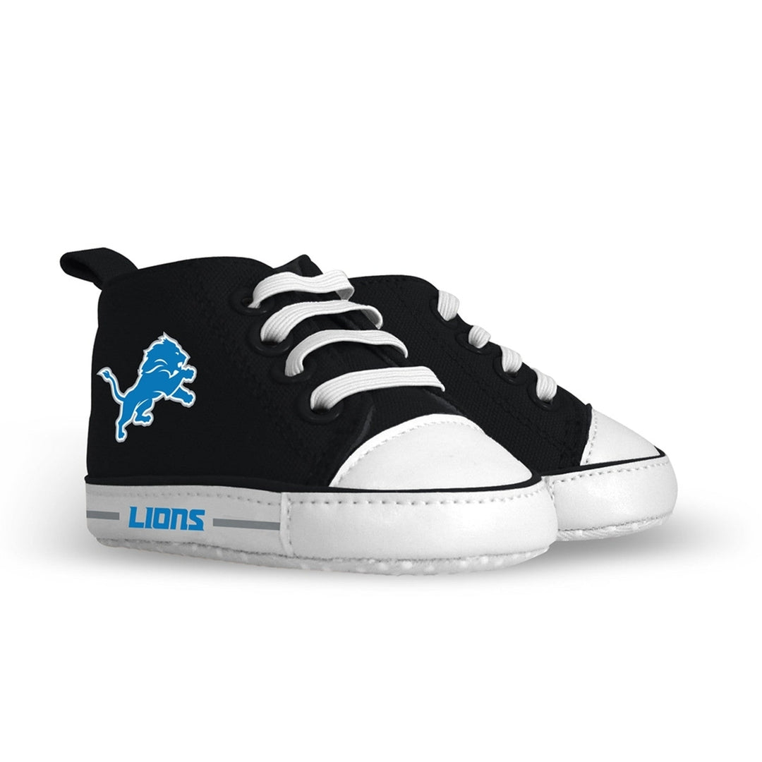 Detroit Lions Baby Shoes High Top Pre-Walkers Soft Fabric Grippers Unisex Image 1