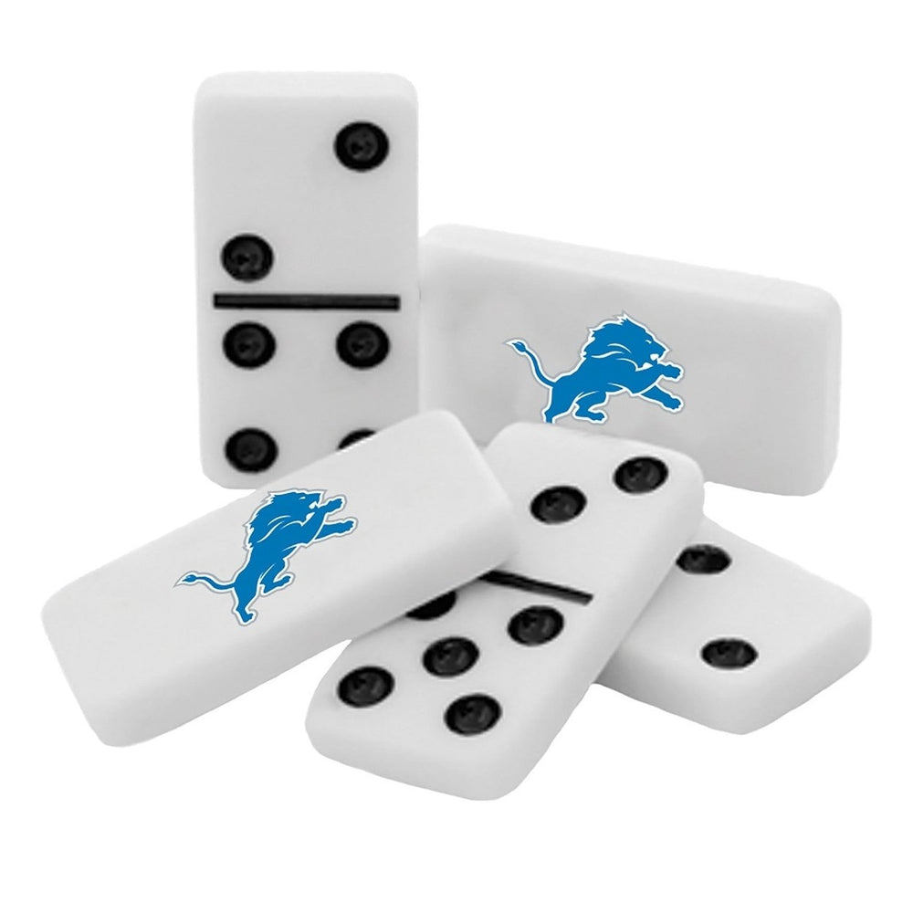 Detroit Lions Dominoes Set Officially Licensed Collectible Tin Ages 6+ Image 2