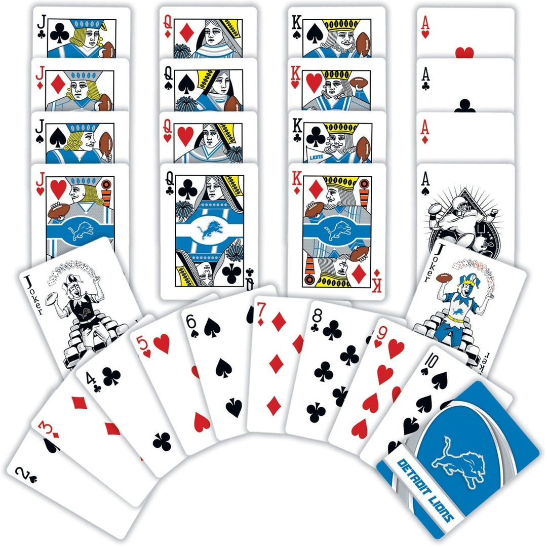 Detroit Lions Playing Cards - 54 Card Deck Image 2