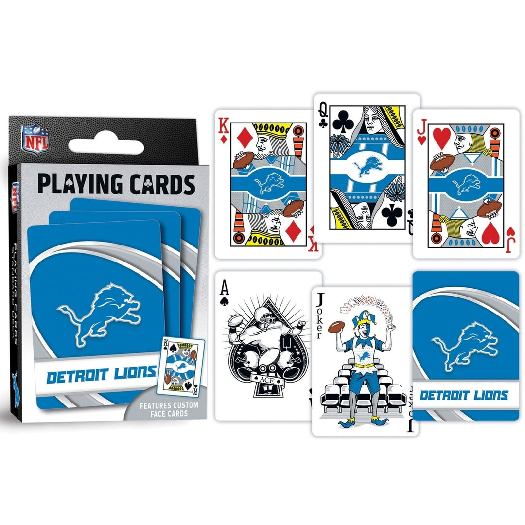 Detroit Lions Playing Cards - 54 Card Deck Image 3