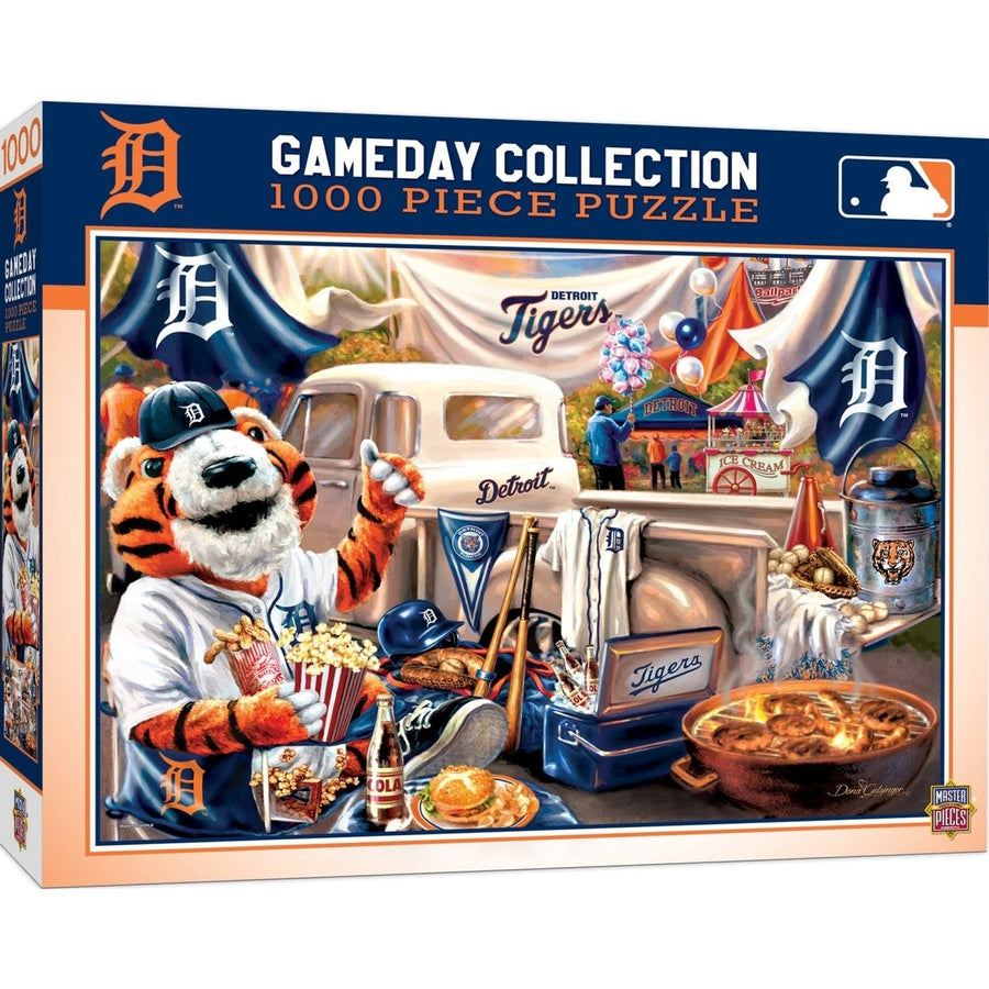 Detroit Tigers 1000 Piece Jigsaw Puzzle Eco-Friendly Recycled Material 19.25x26.75 Image 1