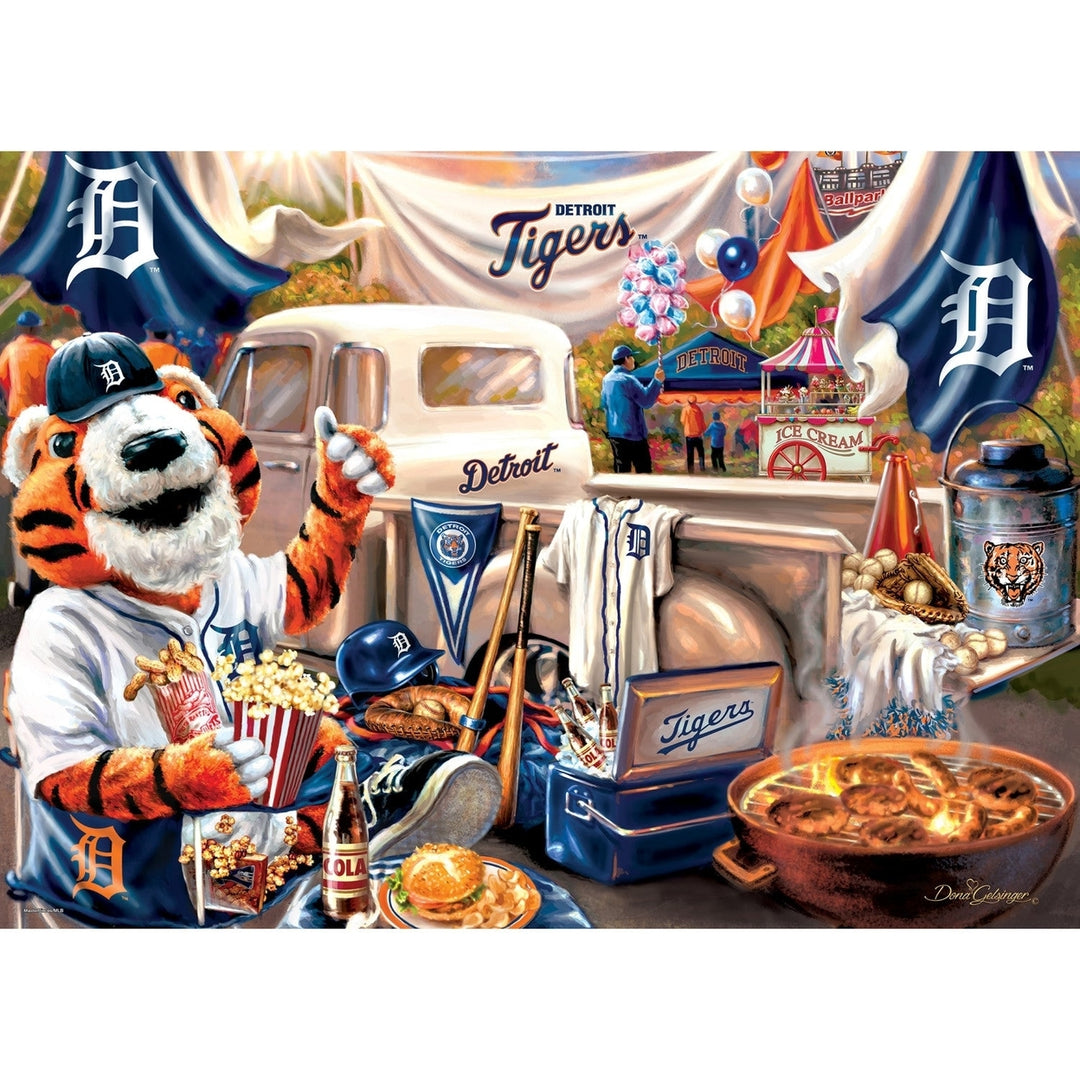 Detroit Tigers 1000 Piece Jigsaw Puzzle Eco-Friendly Recycled Material 19.25x26.75 Image 2