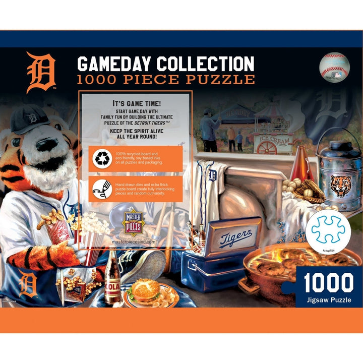 Detroit Tigers 1000 Piece Jigsaw Puzzle Eco-Friendly Recycled Material 19.25x26.75 Image 3