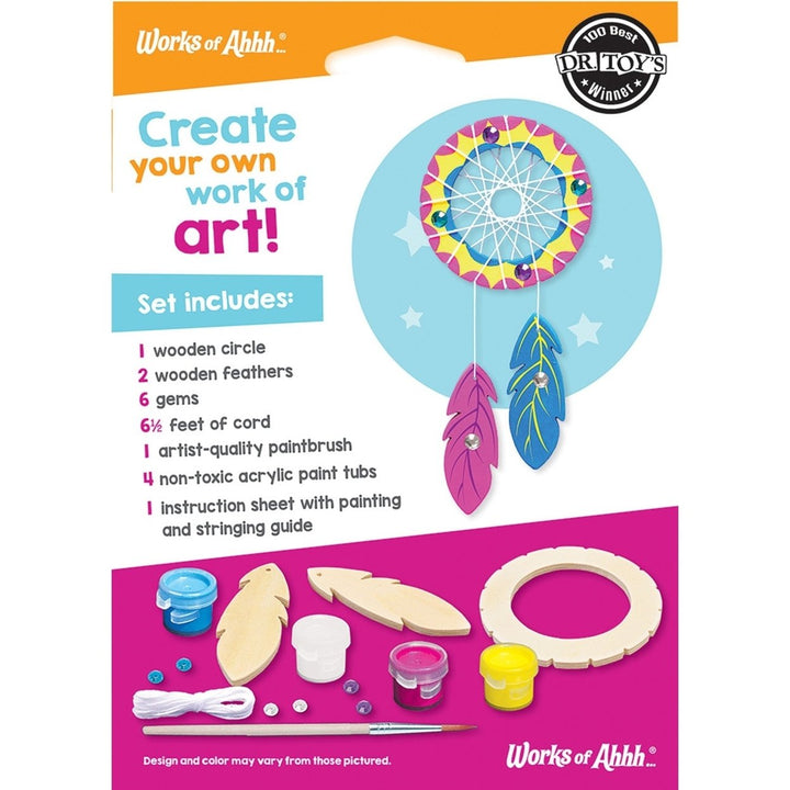 Dream Catcher Wood Craft and Paint Kit Image 3