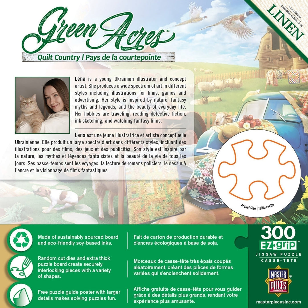 Green Acres - Quilt Country 300 Piece EZ Grip Puzzle Image 3