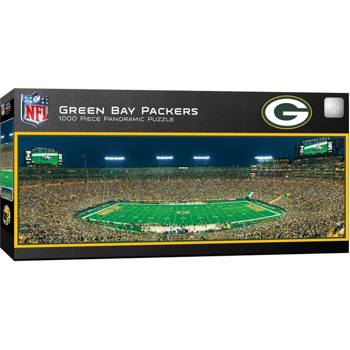 Green Bay Packers - 1000 Piece Panoramic Puzzle - Center View Image 1