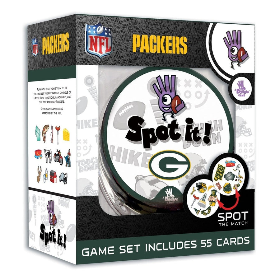 Green Bay Packers Spot It! Card Game Image 1