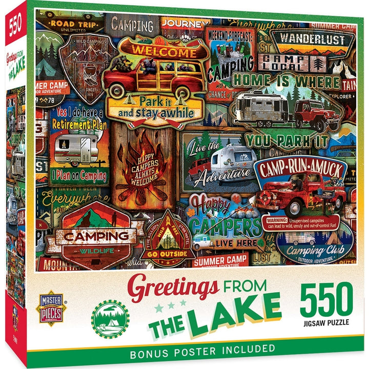 Greetings From The Lake - 550 Piece Puzzle Image 1
