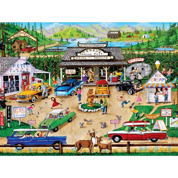 Greetings From The National Parks - 550 Piece Jigsaw Puzzle Image 2