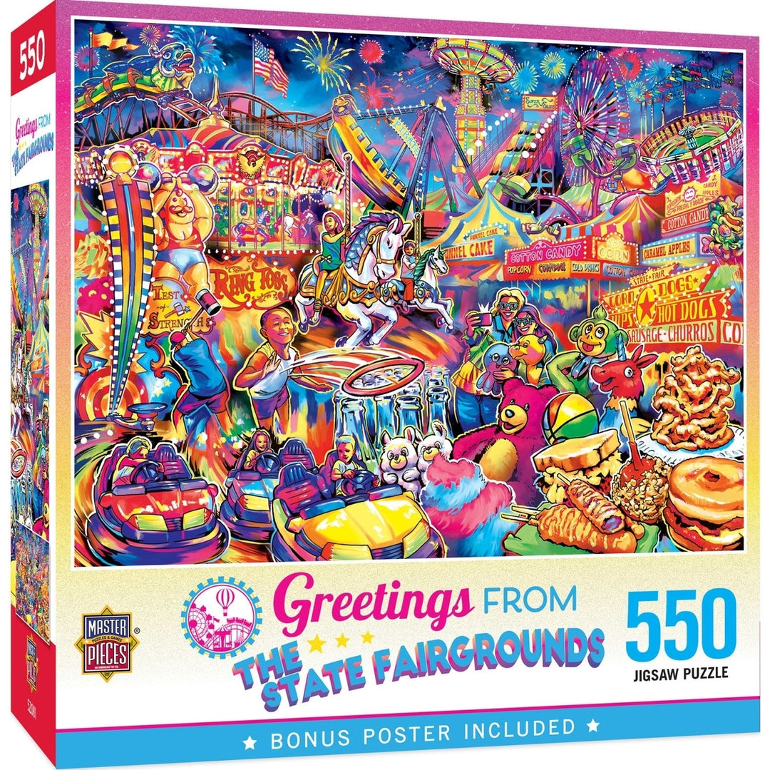 Greetings From The State Fairgrounds - 550 Piece Puzzle Image 1