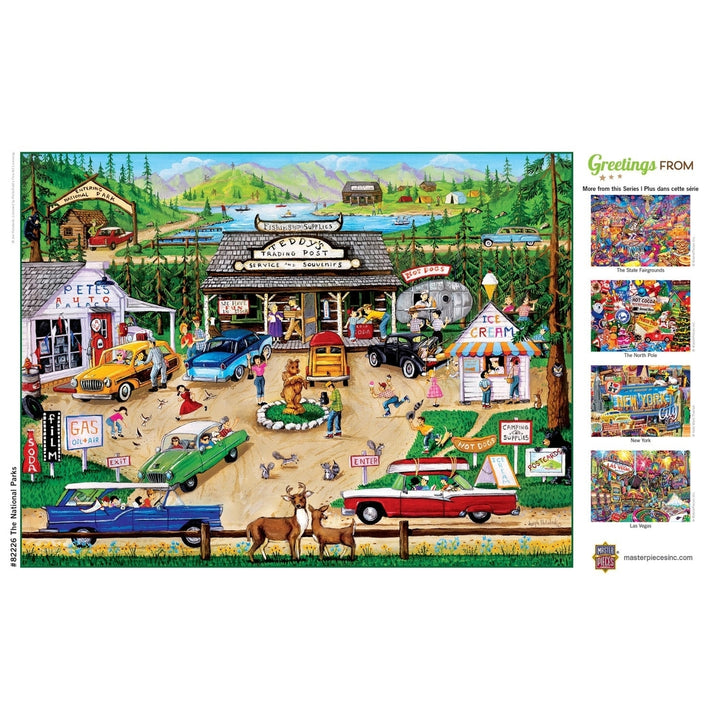 Greetings From The National Parks - 550 Piece Jigsaw Puzzle Image 4