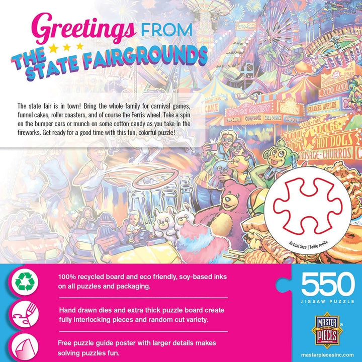 Greetings From The State Fairgrounds - 550 Piece Puzzle Image 3
