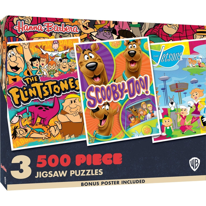 Hanna-Barbera - 500 Piece Puzzles 3 Pack Image 1