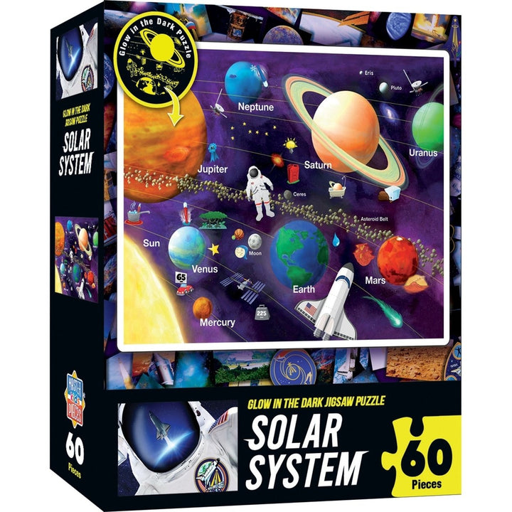 Explorer - Solar System 60 Piece Glow in the Dark Jigsaw Puzzle Image 1