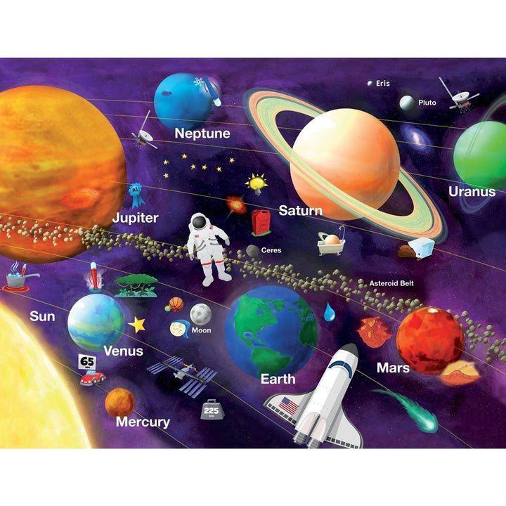 Explorer - Solar System 60 Piece Glow in the Dark Jigsaw Puzzle Image 2