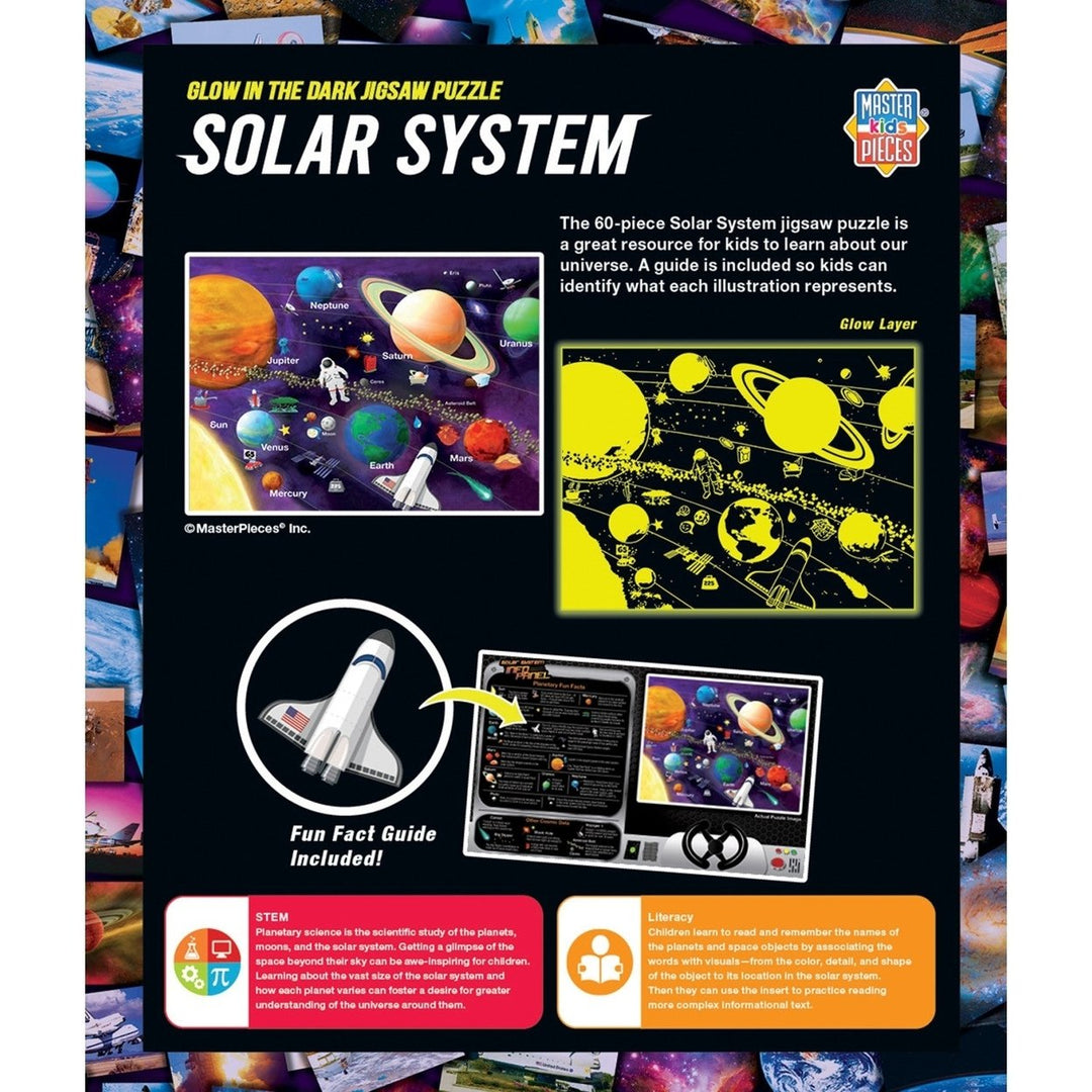 Explorer - Solar System 60 Piece Glow in the Dark Jigsaw Puzzle Image 3