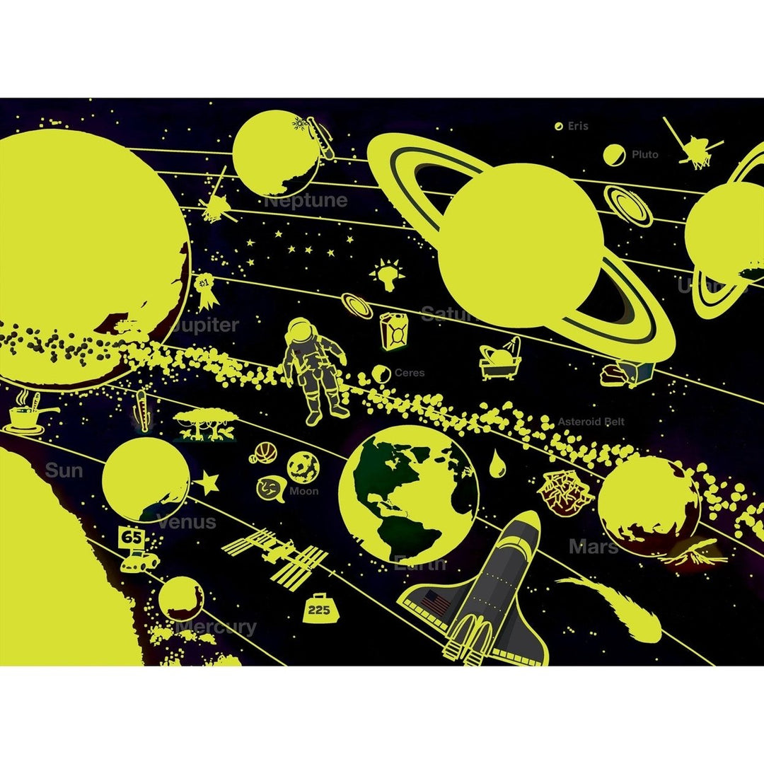 Explorer - Solar System 60 Piece Glow in the Dark Jigsaw Puzzle Image 4