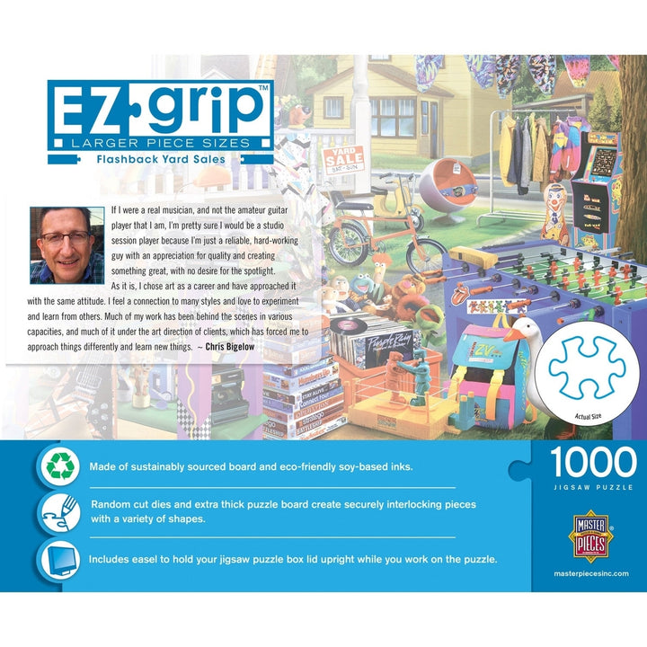EZ Grip - Flashback Yard Sales 1000 Piece Puzzle Image 3