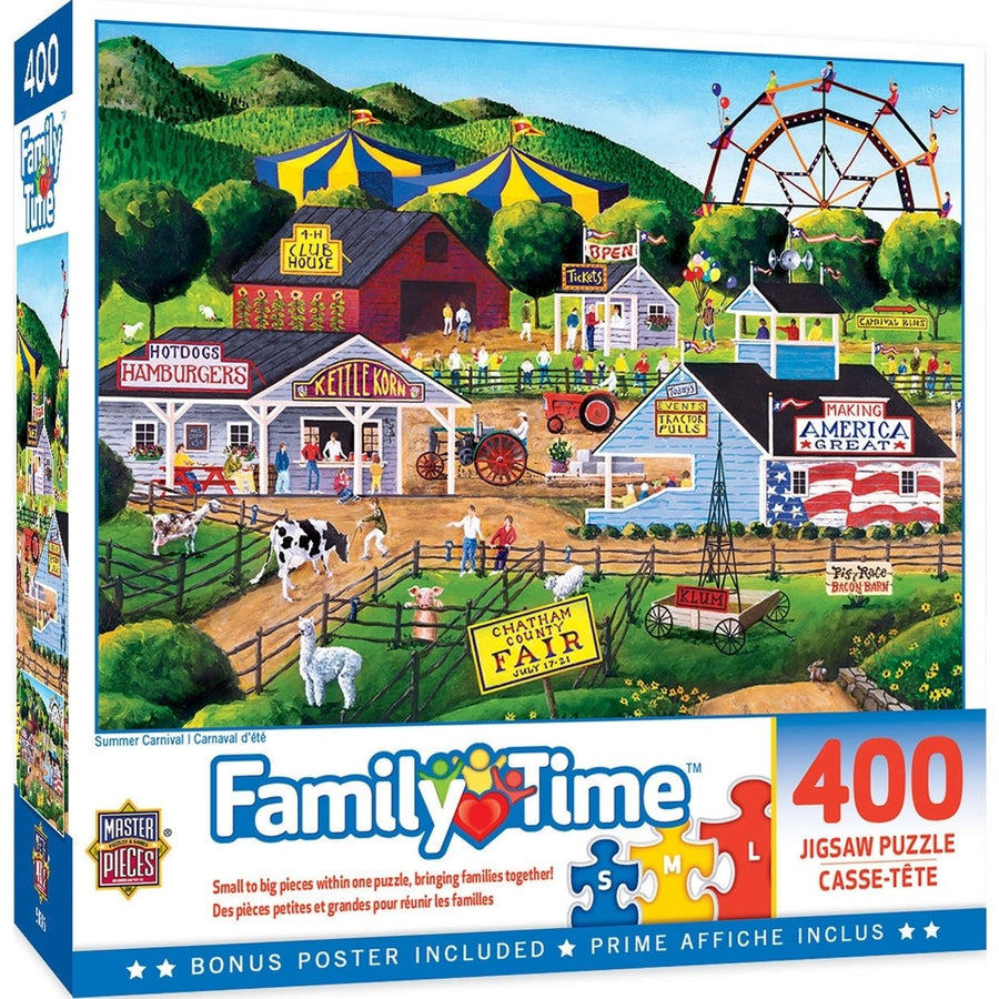 Family Time - Summer Carnival 400 Piece Jigsaw Puzzle Image 1