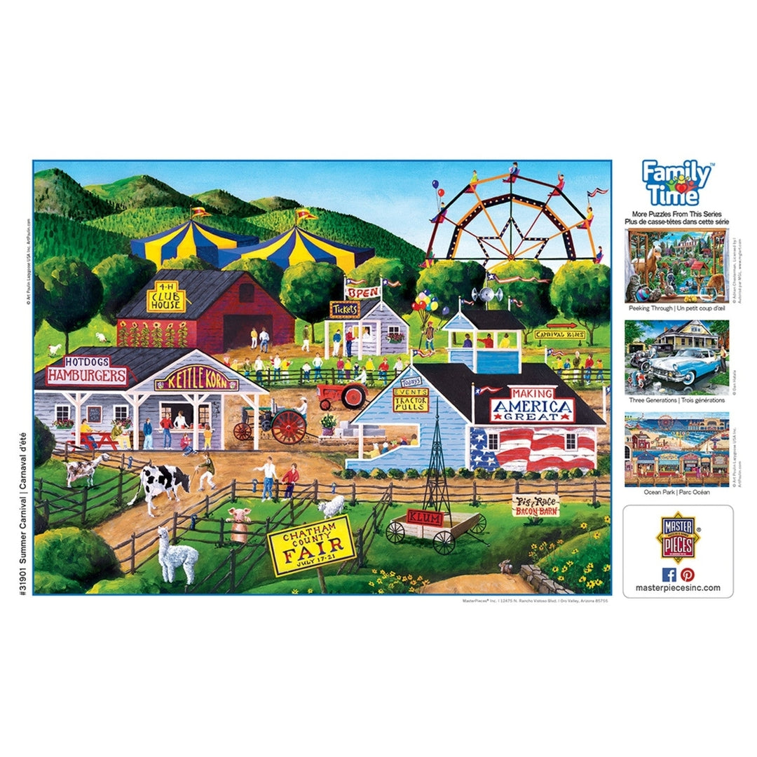 Family Time - Summer Carnival 400 Piece Jigsaw Puzzle Image 4