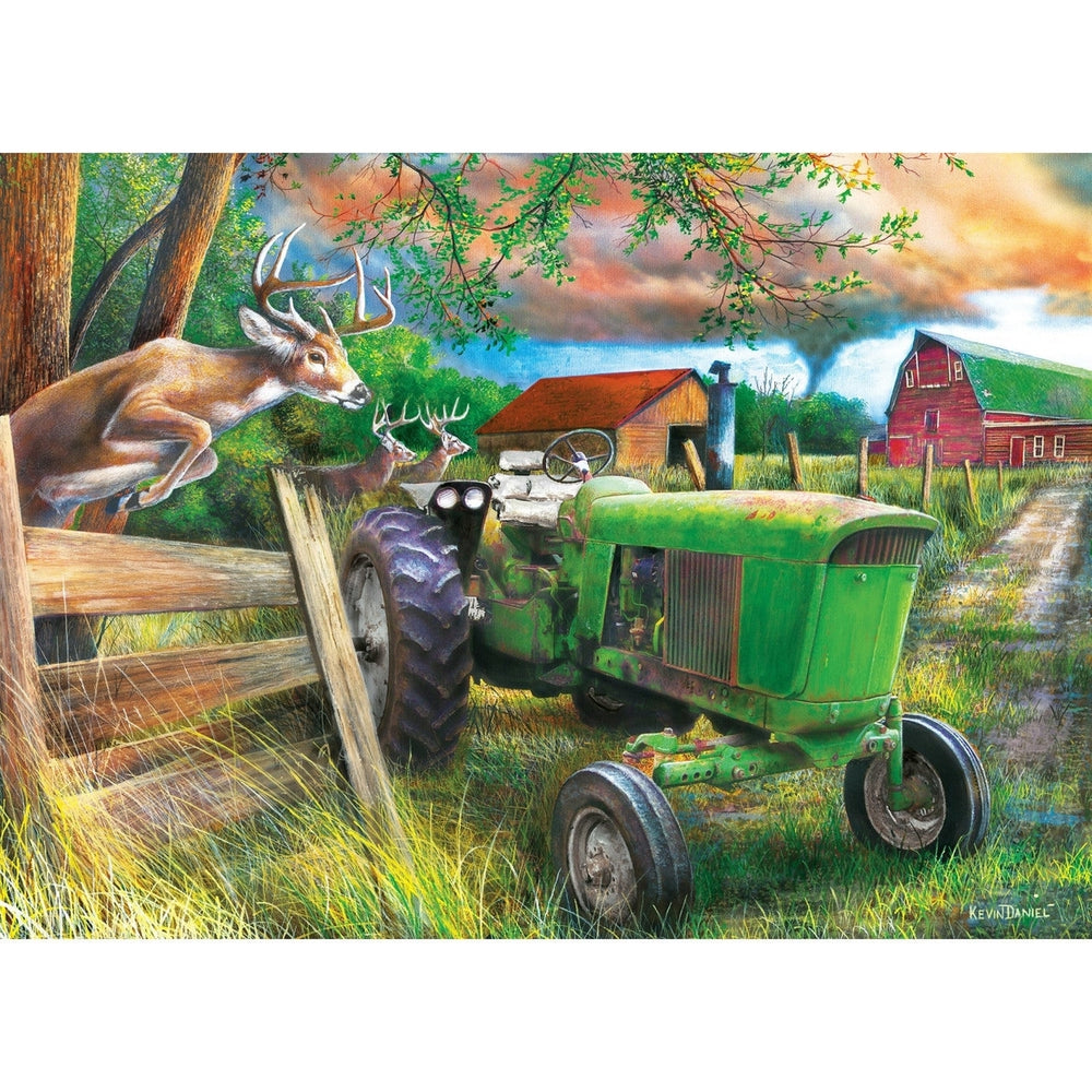 Farm and Country - Deer Crossing 1000 Piece Jigsaw Puzzle Image 2