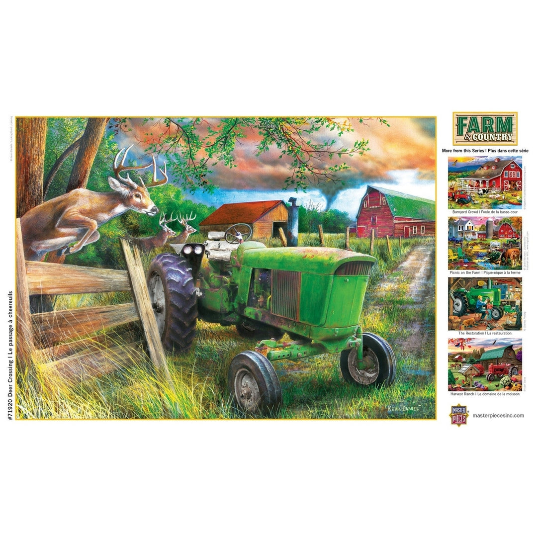 Farm and Country - Deer Crossing 1000 Piece Jigsaw Puzzle Image 4