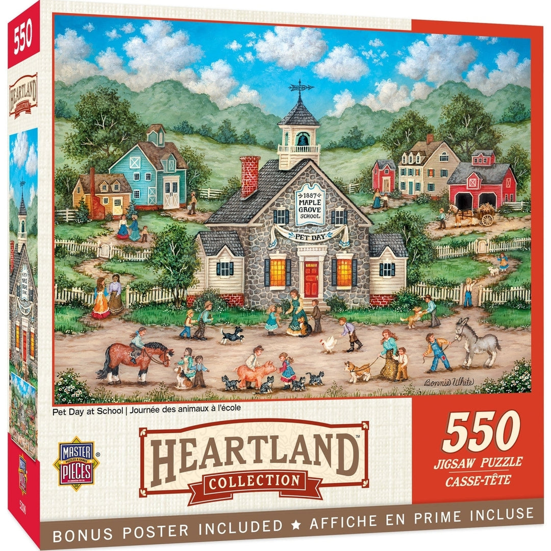 Heartland - Pet Day at School 550 Piece Puzzle Image 1